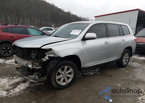2013 Toyota Highlander Base V6 from USA, damaged, VIN 5TDBK3EH8DS185680